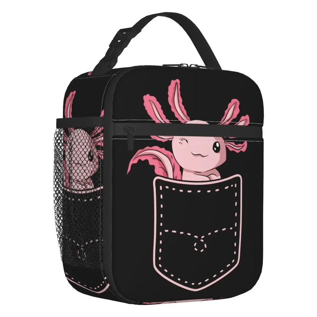 My Spirit Animal Is An Axolotl Lunch Box Multifunction Salamander Animal Cooler Thermal Food Insulated Lunch Bag Kids School