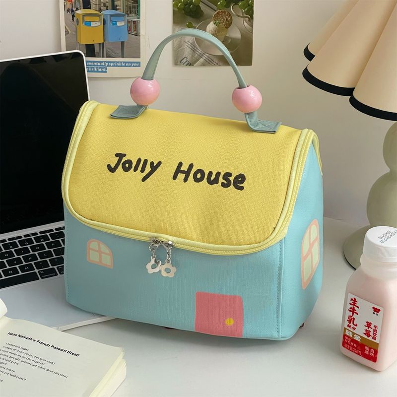 

Cosmetic Bag Women s Large Capacity Dopamine 2025 New Arrival Waterproof Partition Travel Toiletry Bag Portable Portable Storage Bag Blue insulation bag]