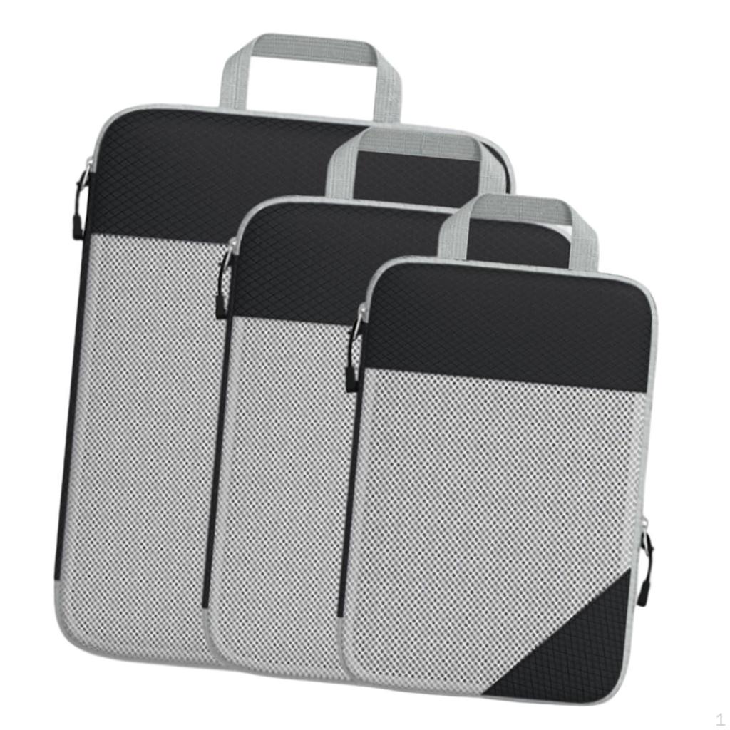 Travel Packing Cubes Set - Efficient Suitcase Organizers with Handles