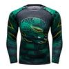 Maglietta a Maniche Lunghe MMA Compression Boxing No Gi Bjj Mma Surf Jiu Jitsu Rash Guard Rashguard T-shirt da Uomo Palestra Abbigliamento da Boxe