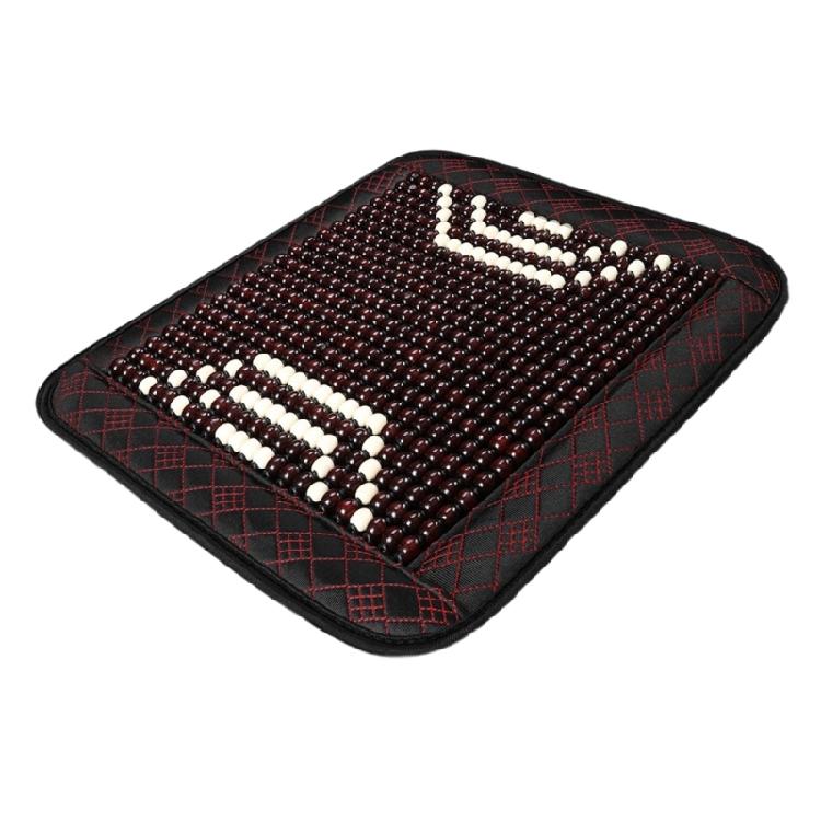 Cooling Seat Pad Back Cushion Car Accessory Ventilated Beaded Seat Cover Vehicle Chair Lumbar Back Brace Support Cushion