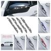 2/4Pcs Car Stickers Car Door Bowl Handle Protection Strip Rhinestone Inlay Rearview Mirror Anti-scratch Decal Auto Accessories