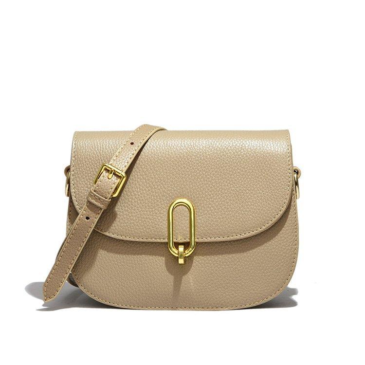 Leder Kleine Tasche Damen High-End Textur Nische Leder Damen Tasche Achsel Satteltasche Einzelne Schulter Umhängetasche