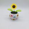 2026 Flower Pot Solar Powered Dancing Ornaments Windowsill Car Decorations