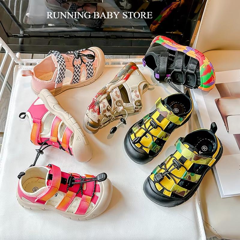 Children Upstream Shoes Summer New Boy's Anti-slip Quick-drying Anti-collision Sandals Girls Fashion Outdoor Wading Shoes I03121