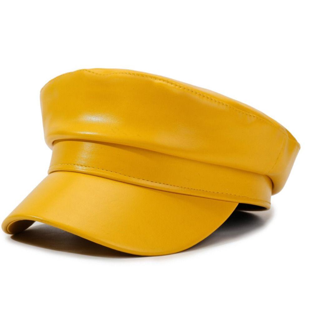 Short Brim Newsboy Cap Adjustable Beret Cap Casual Peaked Cap  Travel Use
