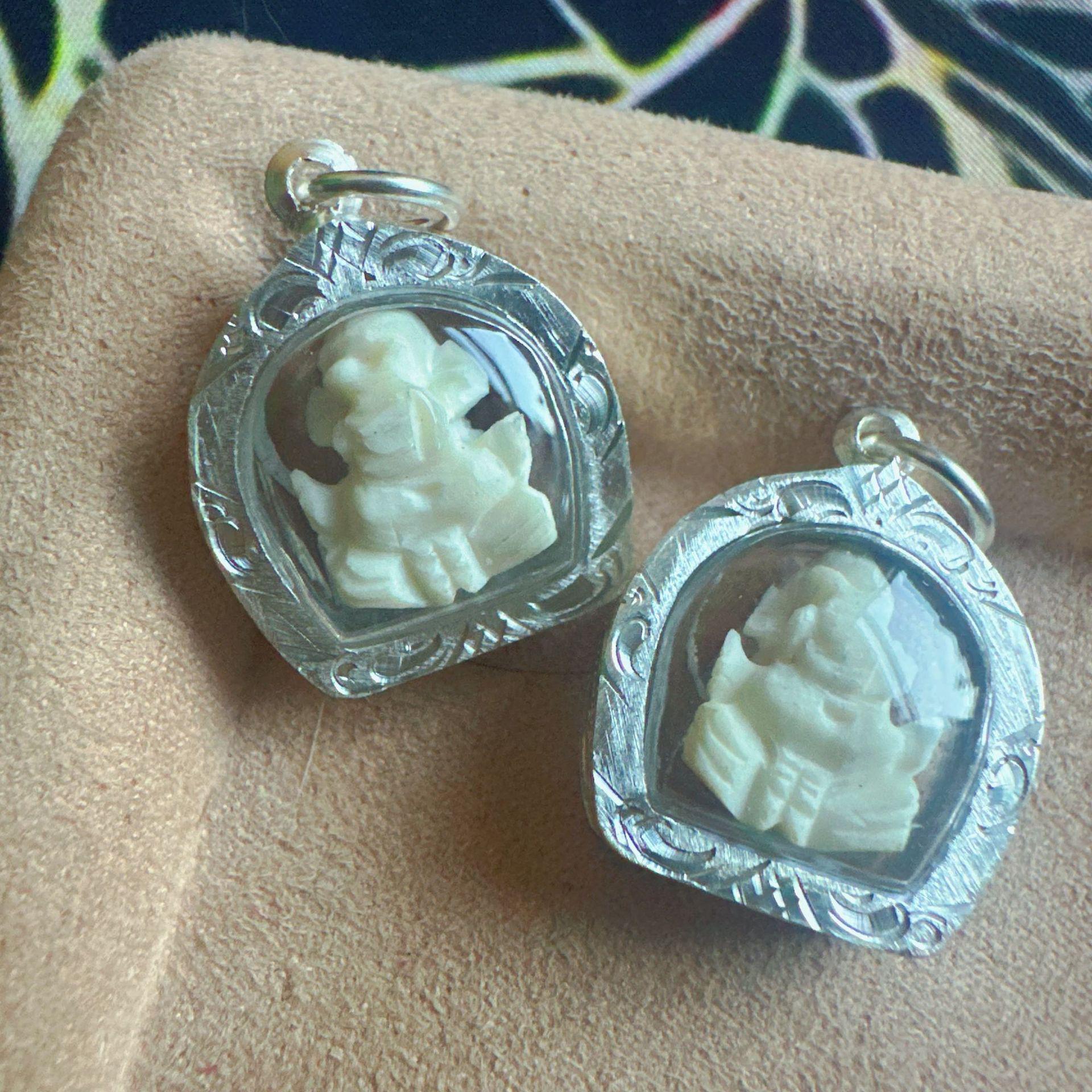 Тайский буддийский амулет: Луанг Пор Хонг 2553 Мини-слон из Оригинального Храма Taixin Yuan