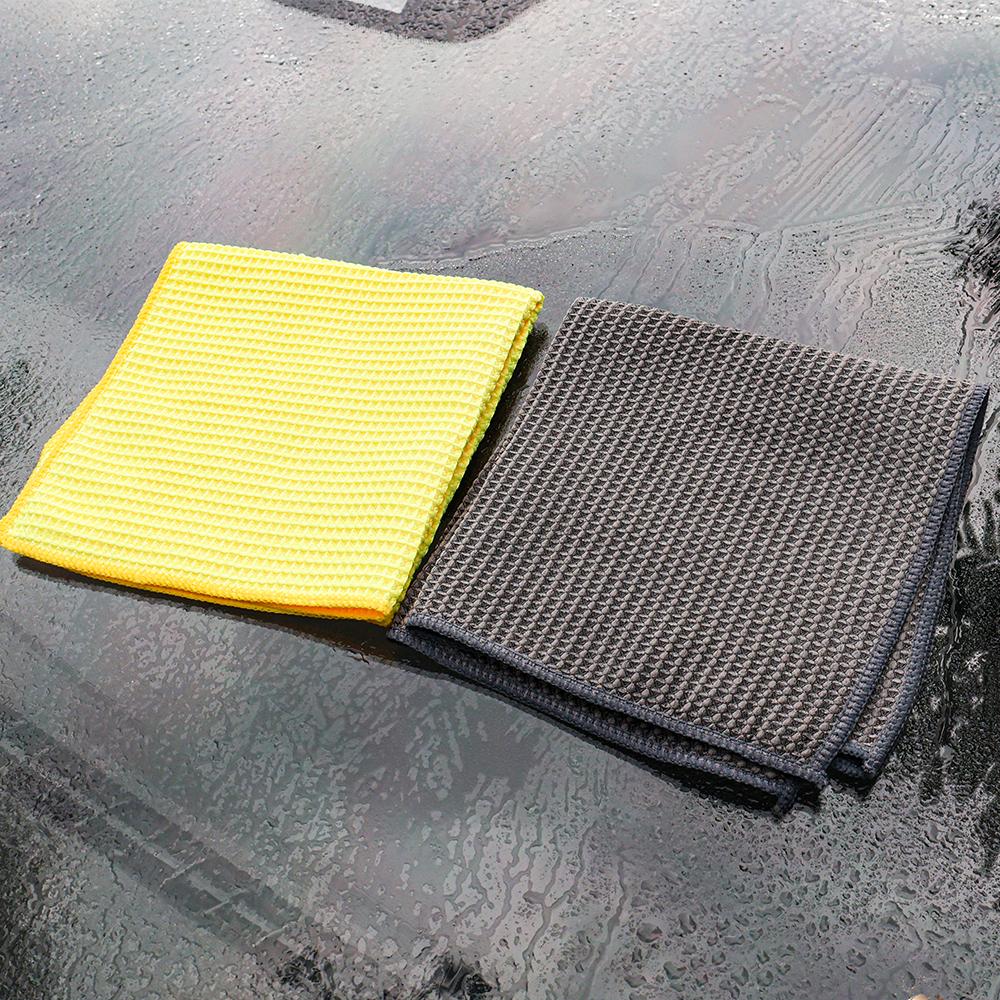 40x40cm Glasreinigungstuch Gelb Grau Waschtücher Autoaufbereitung Trockentuch Küchenutensilien Reinigungszubehör