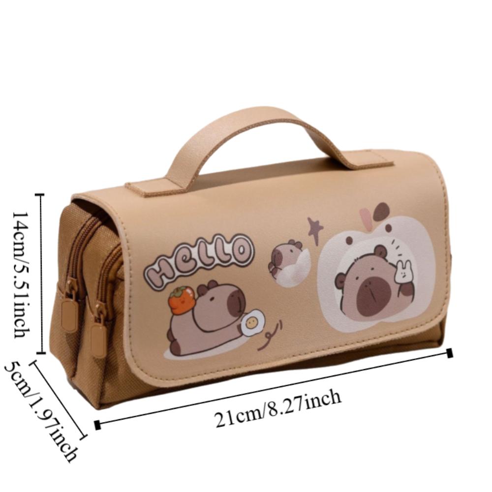 Piggy Rabbit Stationery Bag Large Capacity Cartoon Panda Pencil Case  Students Office