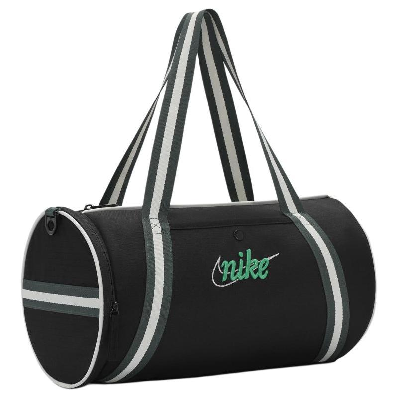 Nike Polyester Portable One Shoulder Crossbody Gym Bags Large Size Unisex Black & Vintage Green & Stadium Green Casual DR6261-013