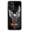 Custom Phone Case - MANIACASE - Xiaomi Redmi 13C 5G - TPU Silicone - Black - Harley Davidson Eagle