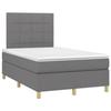VidaXL Slat Bed Base with Mattress and LEDs, Upholstered Bed, Double Bed, Adult Bedroom Interior Bed, 3135422