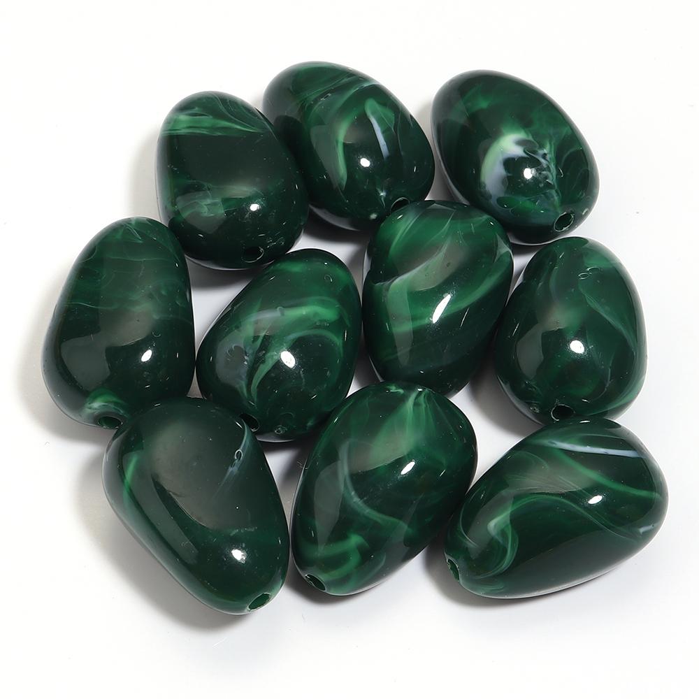 10pcs 29x20mm Irregular Acrylic Beads Colorful Oval Cloud Beads Loose Beads For DIY Jewelry Making Bracelet Necklace Accessories