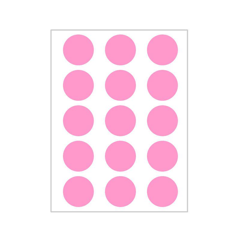 10 Colors Mixed Polka Dot Round Label Stickers: Small & Large, Red, Yellow, Blue, Green, Pink, White, Black, Orange