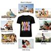 2026 New Year Themed Colorful Print Casual Loose Unisex T-Shirt Pure Cotton T-shirt