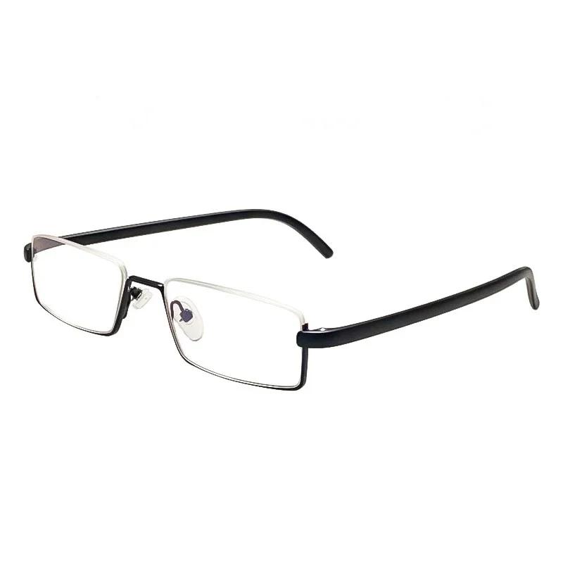 Non-Deformed High-Definition Far Sight Glasses Metal Anti-Blue Light Reading Glasses Elderly Half Frame Presbyopia Glasses