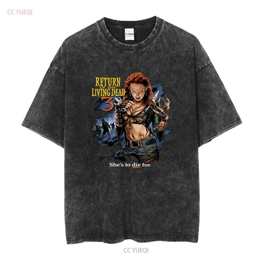 Return Of The Living Dead 3 Movie T Shirt Long or Short Sleeves Vintage Washed Comfortable Homme Graphic Casual Fashion