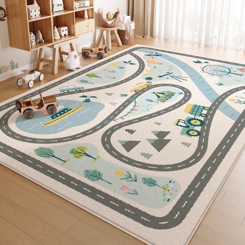 Cartoon Cute Bedroom Decor Carpet Large Area Carpets for Living Room Fluffy Soft Children Room Rug Home Thicken Plush Floor Mat