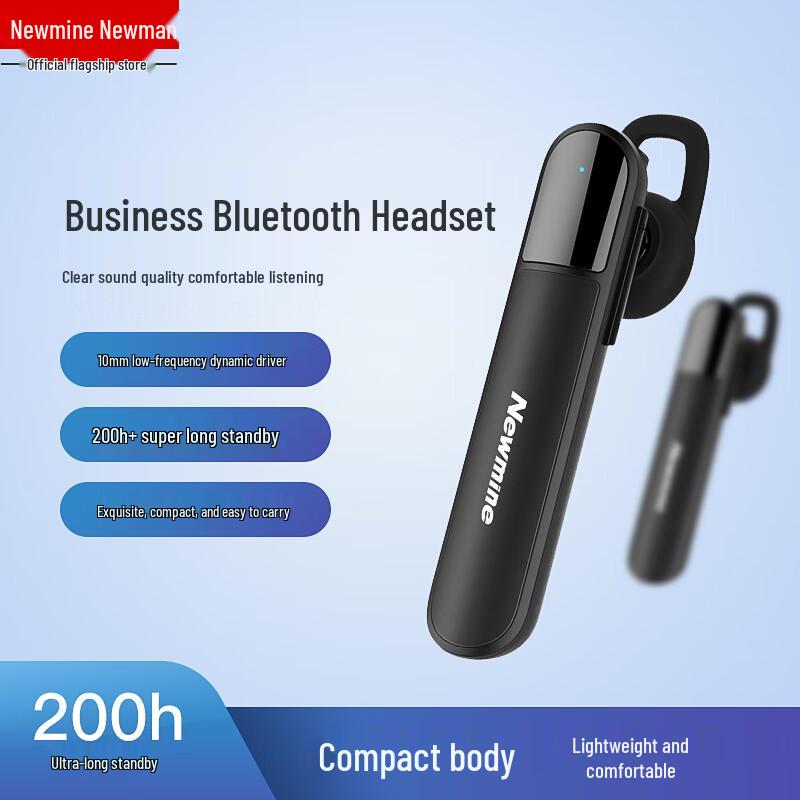 Newmine L17 Single Ear Wireless Bluetooth Headset