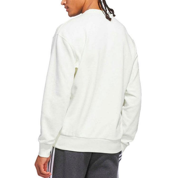 Adidas Solid Color Loose Fit Crew Neck Pullover Long Sleeve Sweatshirt Comfortable Daily Street Casual Outerwear Men KC3151