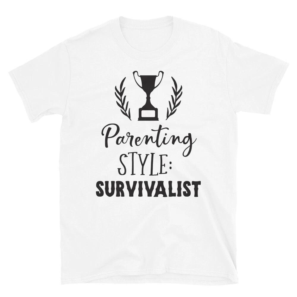 Family Love Parenting Style Survivalist T-Shirt XL