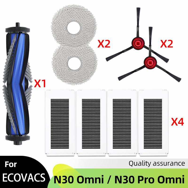 

Fit For Ecovacs Debot N30 Omni / N30 Pro Omni Robot Vacuum Accessories Main Side Brush Hepa Filter Rag Dust Bag Parts
