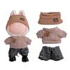 17cm Doll Clothes 3-Piece Hat Sweater Pants Sets Handmade Baby Doll