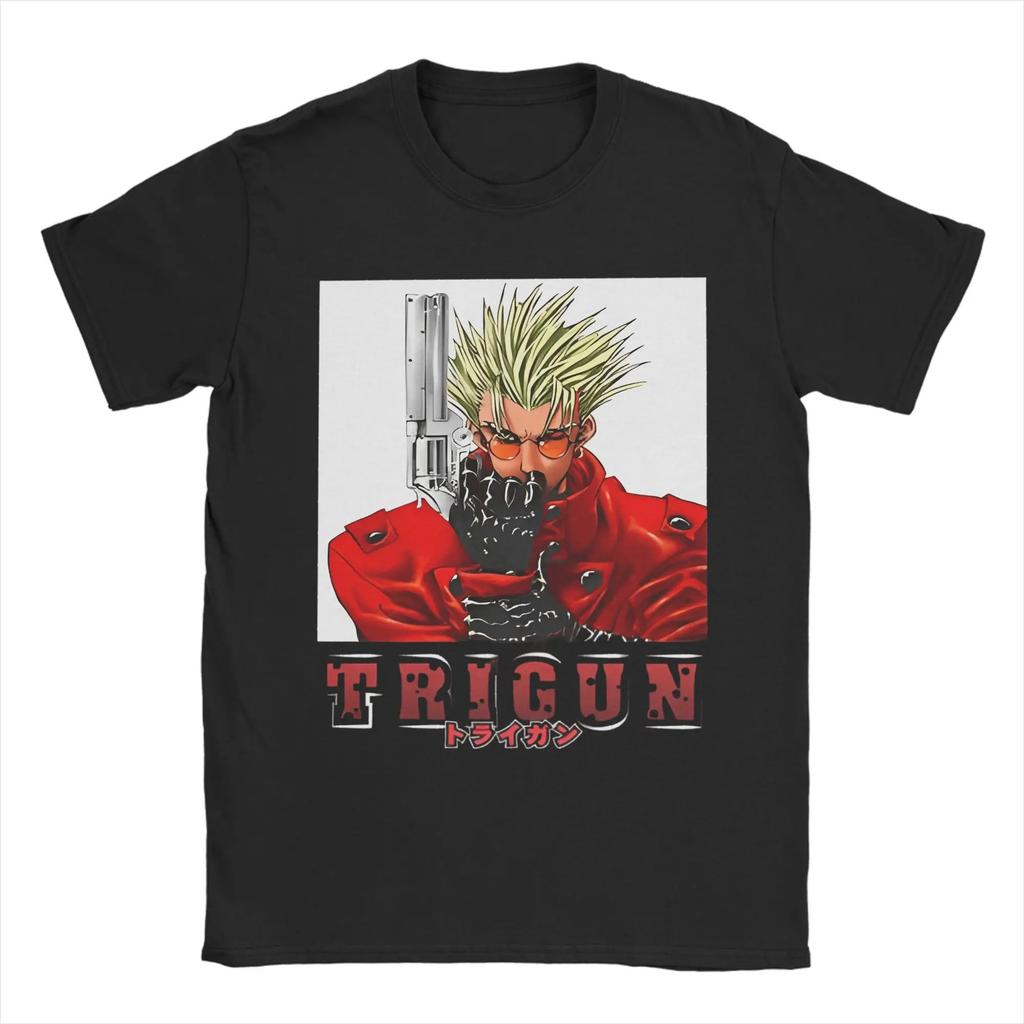 TRIGUN STAMPEDE Trigun Nicholas D Stampede Graphic Print TShirts Men Women Fashion Crewneck Cotton Tees Harajuku Oversized Tops