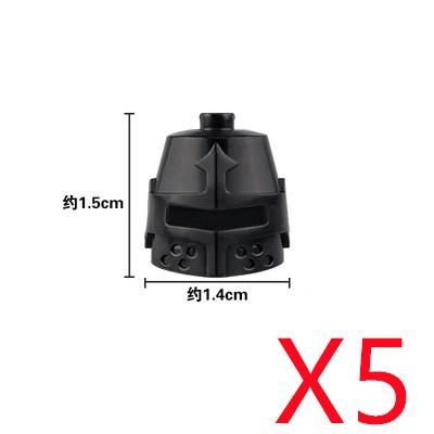 MOC Medieval Military Building Blocks Anime Character Accessories Gold Weapon Tomahawk Sword Gun Helmet Toy Gift R053 Mini Brick