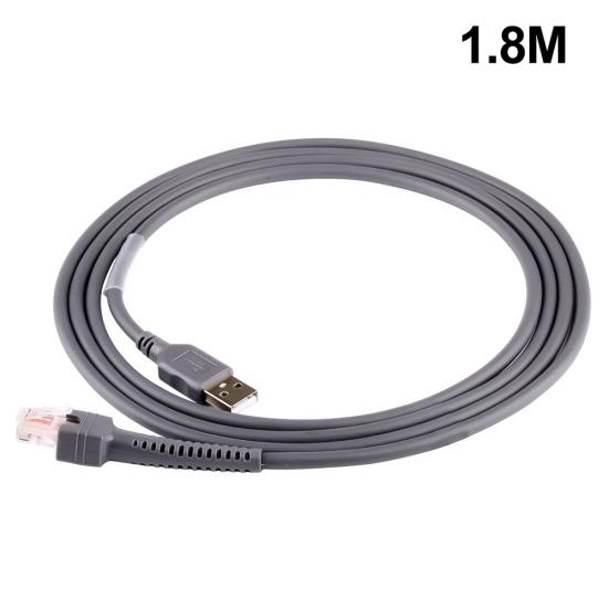 1.8m High Speed USB 2.0 A Male To RJ45 Cable for Symbol Barcode Scanner LS2208