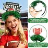 Super Bowl Party Decorations Colorful Stripes Headbands Cheering Fans American Football Letter