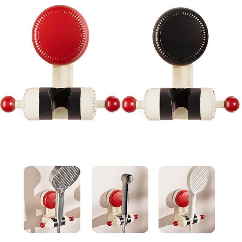 Vakuová přísavka Držák sprchové hlavice Bez vrtání 360° Nastavitelný Snadná demontáž Koupelnový sprchový podpůrný stojan