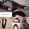 1 Set Damen 3D Katzenpfoten Strümpfe Handschuhe Set Kawaii Katze Cosplay Kitty