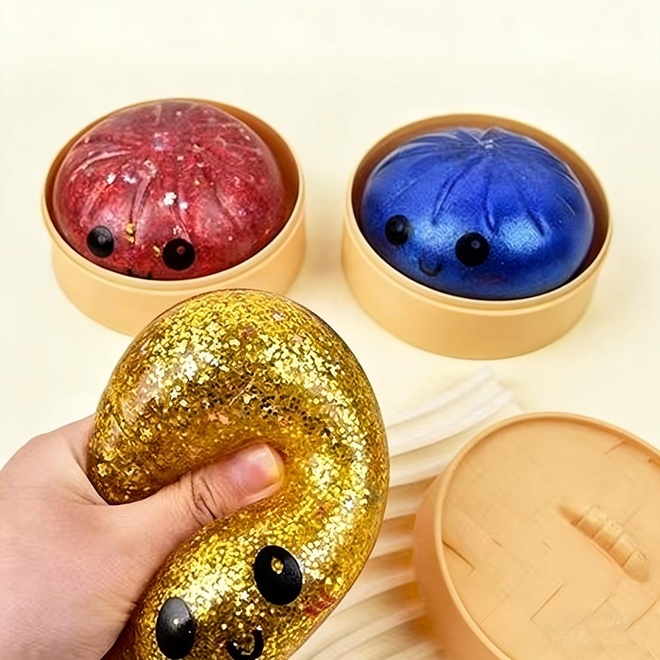 Nuovi Palline Antistress Morbide Colorate Giocattoli Sensoriali Lampeggianti Simulazione Squishies Panino Con Vaporella Palla di Plastilina da Spremere Regali