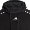 adidas Q4 Fl Hd Embroidered Logo Drawstring Hoodie Long Sleeve Sweatshirt Men Black HL6913