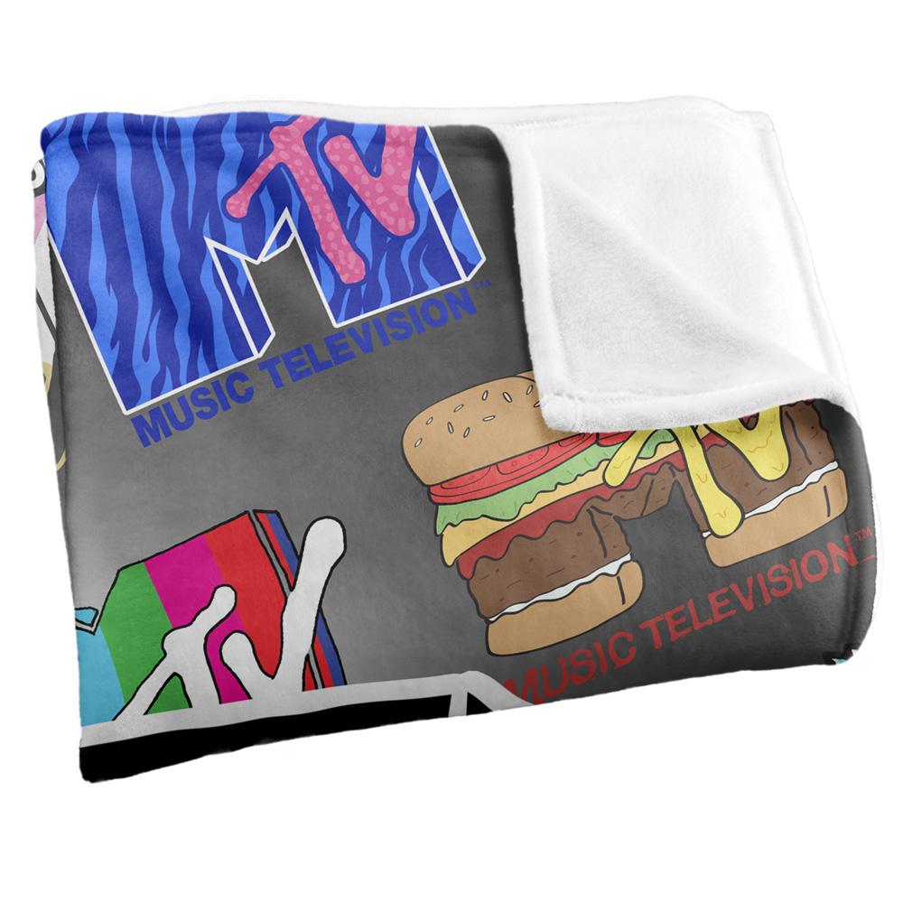 MTV Silky Logo Supersoft Blanket