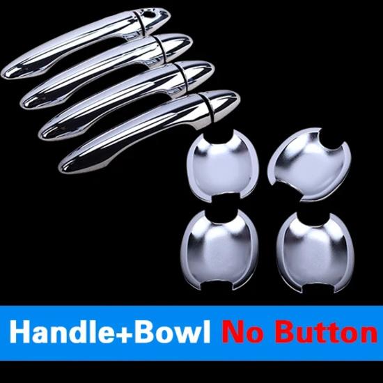 For KIA Sportage Chrome Door Handle Covers Trim of 4 Door 2010 2011 2012 2013 2014 2015 Accessories Stickers Car Styling