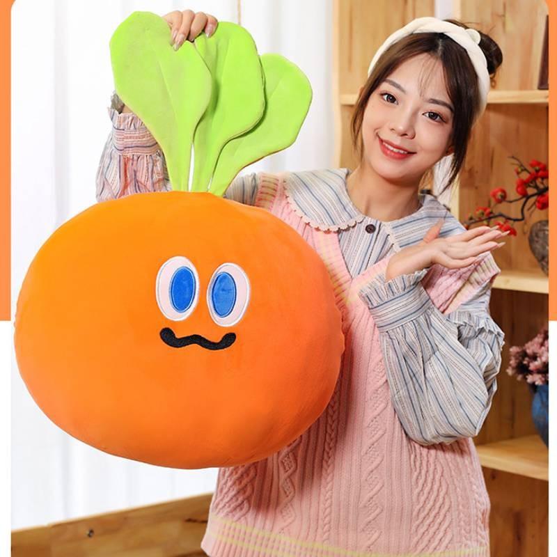 Cartoon Carrot Plush Toy Soft Filled Doll Room Decoration Children Holiday Gift