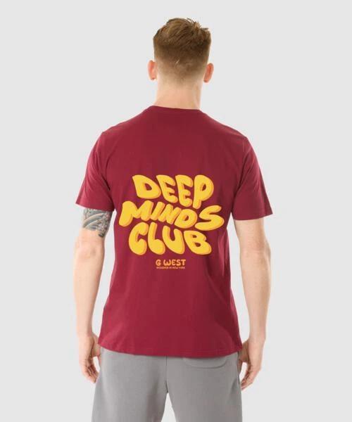 G WEST REGULAR FIT DEEP MINDS CLUB T SHIRT 4XL