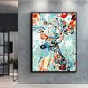 5D DIY Buntes Tier Reh Kreuzstich Strasssteine Diamant Malerei Stickerei Mosaik Heimdekor