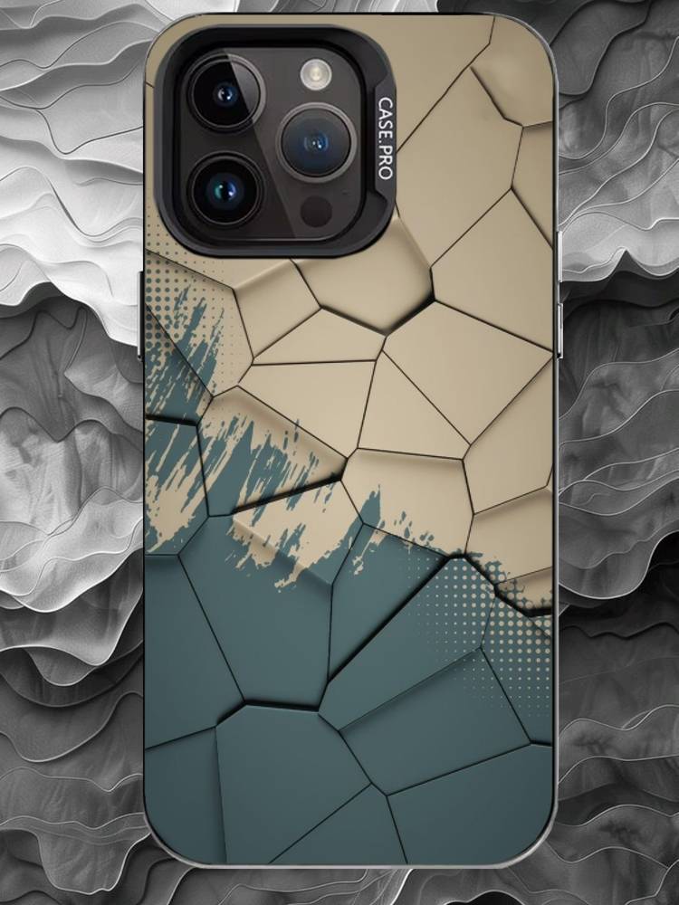 M-Modern abstraction Phone Case For iPhone 17 16 15 14 13 12 11 Pro Max Plus Silver Matte Black Cover