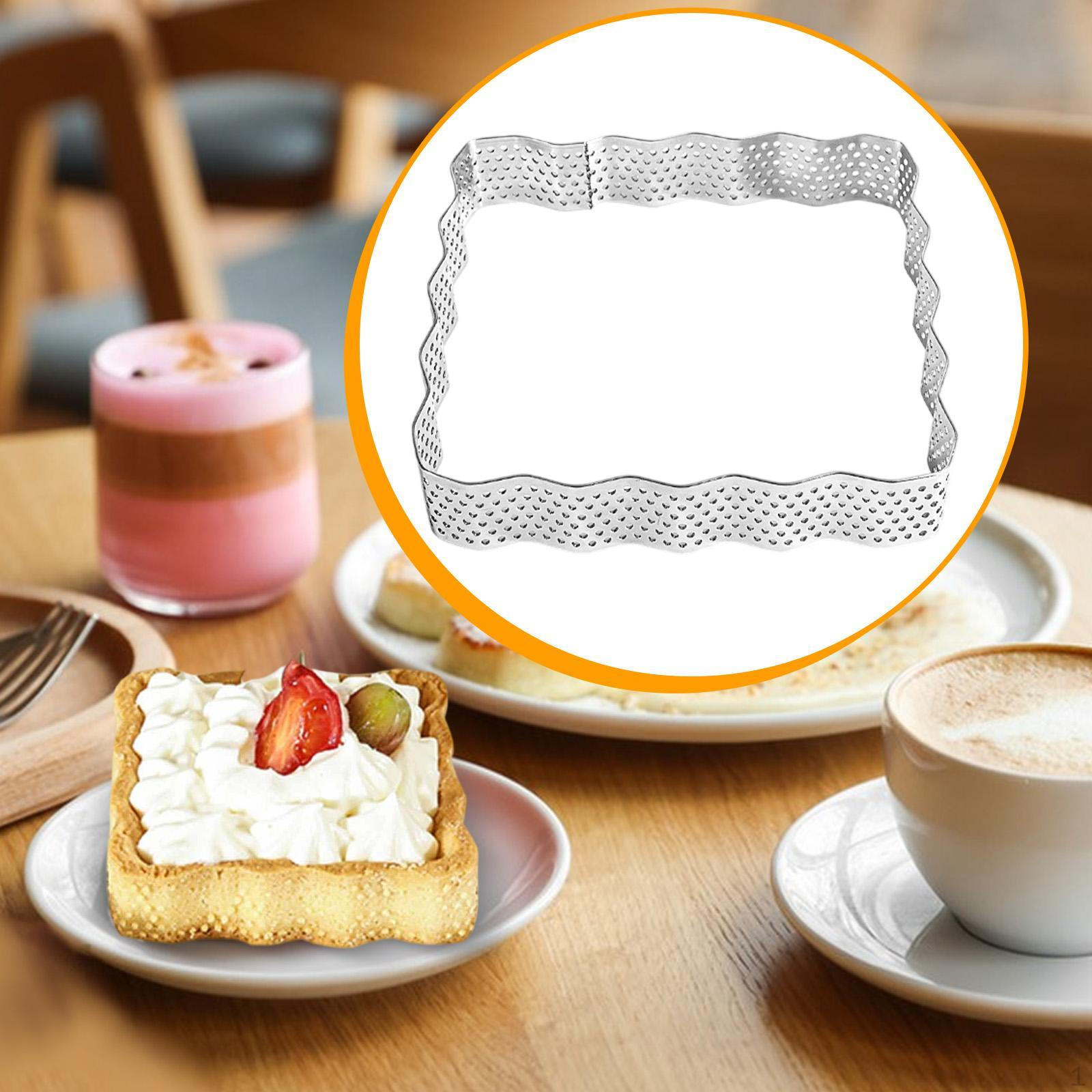 

Perforated Tart Baking Tool Mousse Cake Cutting for Pancake Decorating 8.5cmx2cm