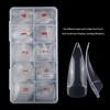 500Pcs/Box Diy Manicure Extension Tools Stiletto Nail Tips Transparent False Press On Acrylic Nails Mixed Size Fake Nails