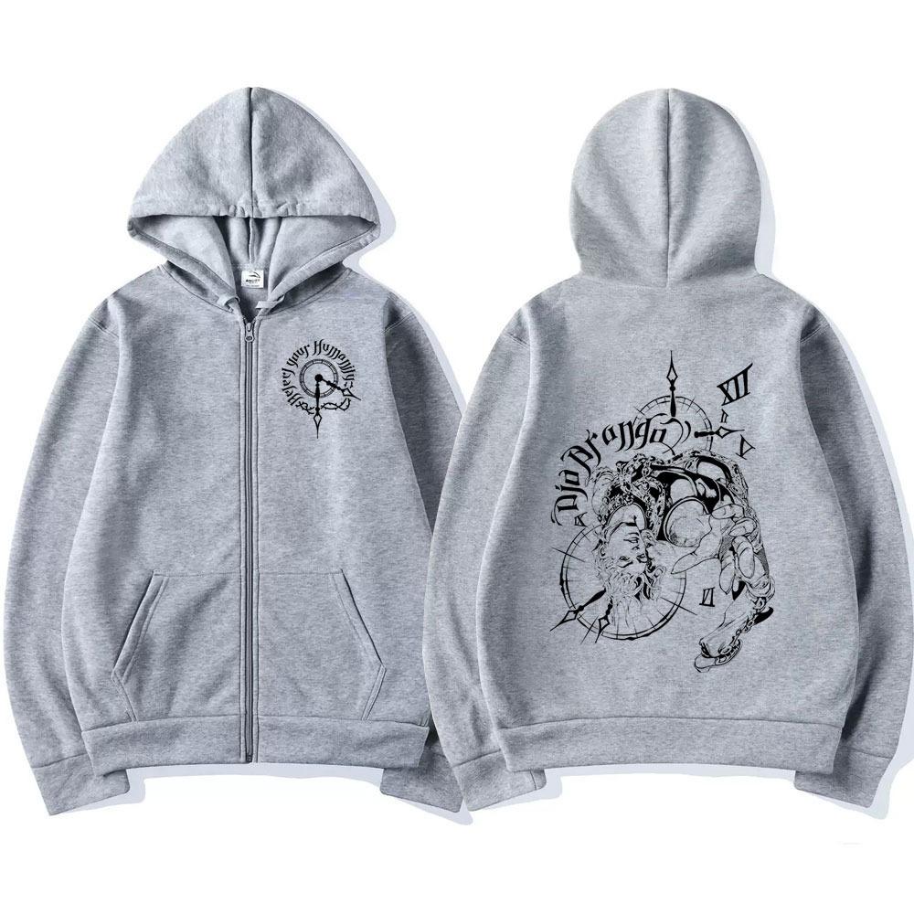 Bluza z kapturem na zamek błyskawiczny z motywem anime, noszona jako odzież sportowa z motywem mangi, moda męska i damska, bluza codzienna