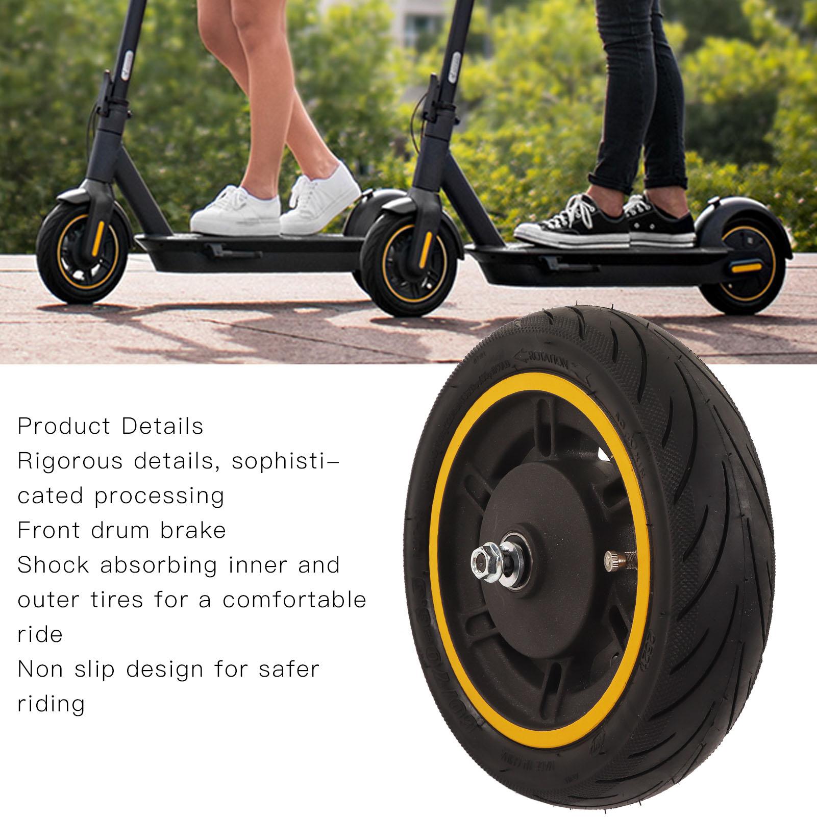 

10 Inch Electric Scooter Front Wheel with Drum Brake for Max G30 Accessories
