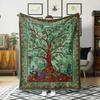 Blanket Tree Of Life Printed Blanket Soft Four Seasons Sofa Blanket