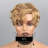 CrazyPearl Colored Light Brown Pixie Cut Wigs Human Hair 100% Short Wigs Human Hair Full Machine Wigs Glueless Wigs Human Hair