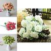 Charming 15 Heads Faux Silk Rose Flower Bouquet Perfect For Indoor And Outdoor Use