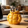 Pufferjacke-förmiger Stiftebecher, 3D-gedruckter Schreibtisch-Organizer, Kreativer Mantel-Stifthalter für Make-up-Pinsel, Home-Office-Dekoration