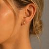 Charm Small Star Earring Minimalist Inlaid Mini CZ Zircon Stud Earrings,Ear Hole Can Be Worn for Sleeping,chic Jewelry Wholesale